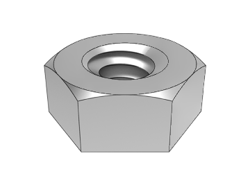 ASME B18.2.2.1-1 六角ナット (片面面取り)