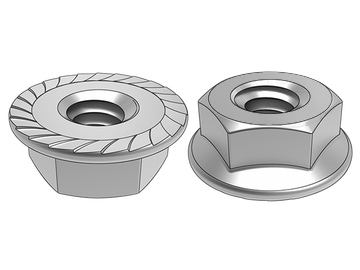 ASME B18.16.4.1 六角フランジナット（滑り止め歯付き）